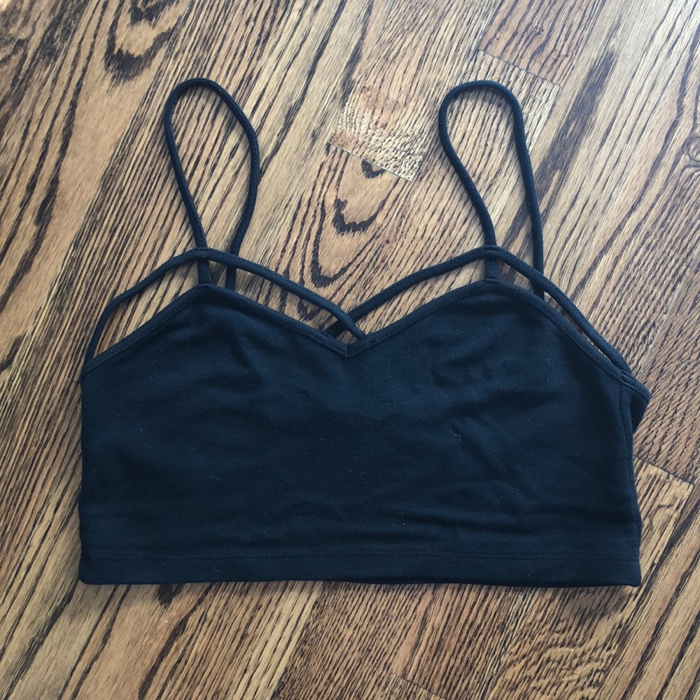 SOLD- Criss cross strap top